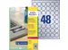 Etiket Avery L6129-20 rond 30mm zilver 960stuks