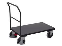 duwbeugelwagen,draagverm. 500kg,laadvl. LxB 1060x700mm,houtplaat