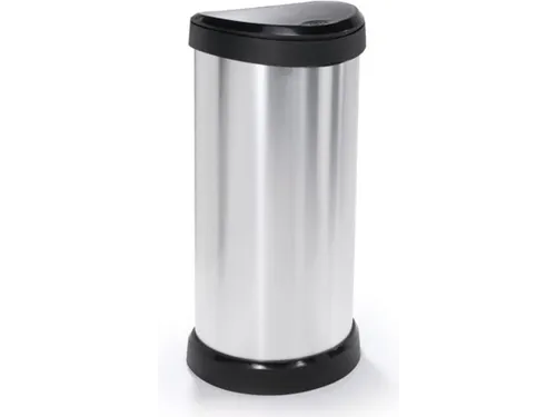 Push Bin Decobin 40 Liter Prullenbak 40 Liter Metallic