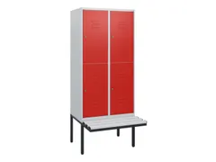 Dubbeldekse dekenkist,HxBxD 1950x800x815mm,2x2vak.,vak B 400mm