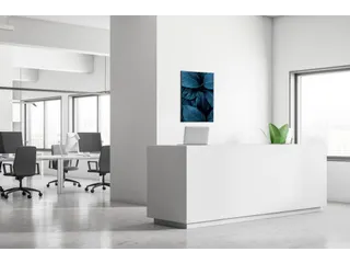 Wanddecoratie Textiel Set A2 Botanische Bladeren Blauw - 4