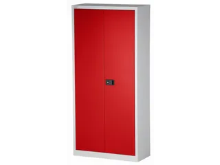 kantoorkast openslaande deuren 1950x914x500mm Stalen Grijs Rood - 3