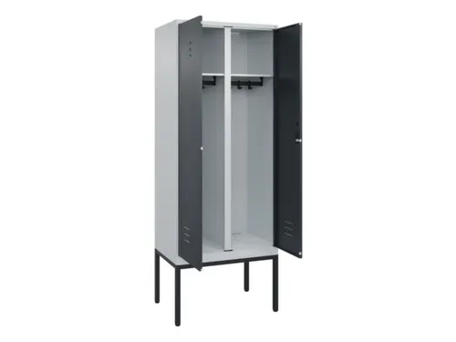 locker voor scheiding van kleding,HxBxD 2120x800x500mm,2vak