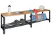 banc-patère,LxP 1500x370mm,barrettes en bois hêtre,piètement RAL701
