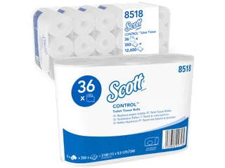 Toiletpapier Scott Control 3-laags 350vel wit 8518 - 2