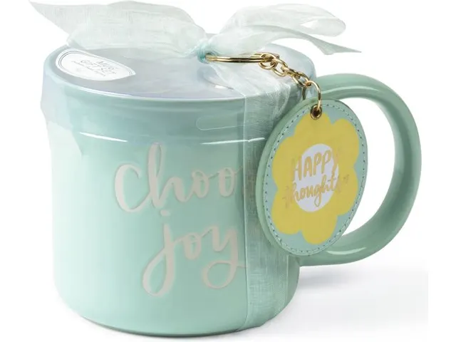 Giftset Èccolo DL mok 580ml en sleutelhanger Choose Joy