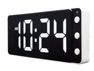 Tafel/wandklok NeXtime Digital Clock White 27,2x10,8cm - 1