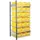 Bakkensteling 2000x1000x600mm 21bakken PE geel vakl. 125kg eenzijdig