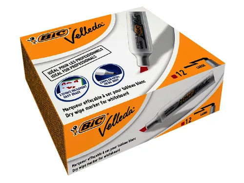 Whiteboardmarker Bic Velleda 1781 schuin large rood