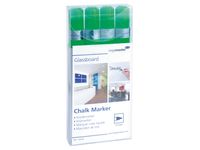 Legamaster Glasbord Chalk marker 2-3mm Groen set van 4