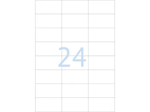 Gekleurde Etiketten 70x37mm Blauw 42812