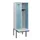 locker met bank,HxBxD 1950x600x815mm,2vak,vak B 300mm,cilinderslot