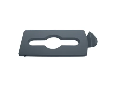 Deksel Mixed Recycling Voor Slim Jim Recyclingstation Grijs