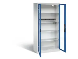 acculaadkast 1950x930x500mm 5stekkerdozen 230V cil.-slot front RAL5010