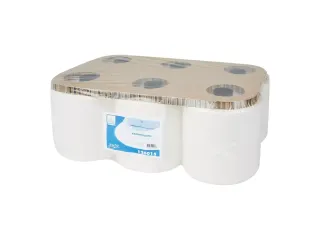 Handdoekrol 126015 Euro Impuls3000 CEL 2-Laags Wit 6 Rol - 1