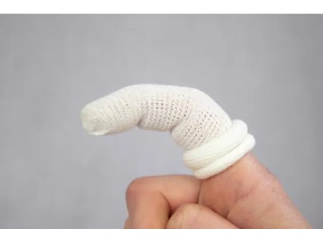 Vingerhoesje Vingerbob Textiel Wit 1 Maat 5 Stuks