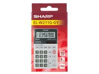 Calculator Sharp ELW211GGY grijs hand 10 digit