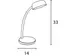 Lampe de bureau LED Unilux Tamy rose clair