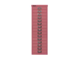 kantoor-ladekast HxBxD 860x279x380mm 15 laden romp + front pink staal - 4