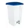 Contitop,afvalbak met pedaal 90L wit/blauw