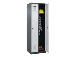 locker,HxBxD 1850x600x500mm,2vak,vak B 300mm,draaigrendel