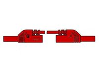 Spuitgegoten meetsnoer met contactbeveiliging 4mm 100cm rood