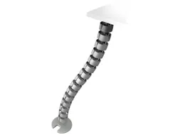 kabelworm,v. bureau,L 820mm,zilverkleurig