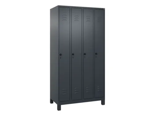 locker,HxBxD 1950x1000x500mm,4vak,vak B 250mm,draaigrendel,voeten
