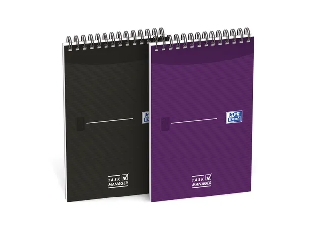 task manager 125x200mm Essen tials 140 pages 2 colors assorted