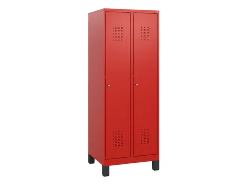 schoollocker,HxBxD 1630x600x500mm,2vak,vak B 300mm,cil.-slot,voeten
