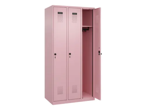locker,HxBxD 1850x900x500mm,3vak,vak B 300mm,draaigrendel