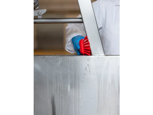 Vikan Hygiene extra grote handborstel extra harde vezels 230mm Rood