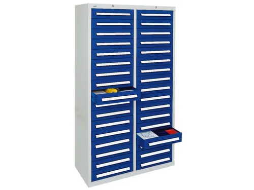 ladekast,HxBxD 1800x1000x500mm,34lade(n),centr. vergrendeling