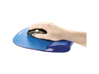Muismat met polssteun Fellowes Crystals gel transparant blauw - 2