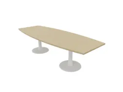 vergadertafel,HxBxD 740x2800x1100mm,vatvormig