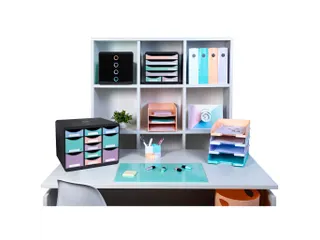 Set 4 brievenbakken COMBO pastelkleuren - 16