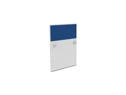 baliepaneel,v. bureau,aanbouw links,B 800mm,Bl-wit,BN6016-blauw