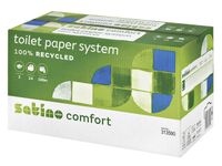 Toiletpapier Satino Comfort JT3 systeemrol 2-laags 100m wit 317960