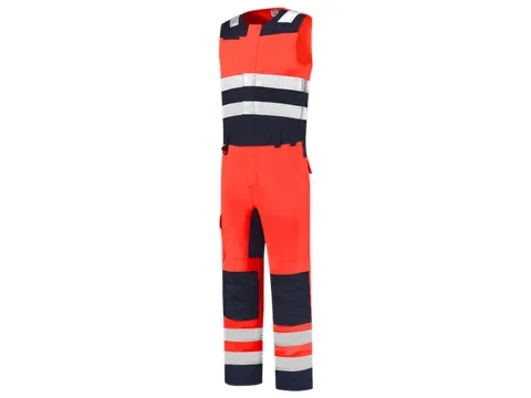 Tricorp 753007 hi-vis Bicolor Bodybroek fluo rood/blauw maat 62