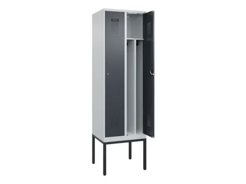 locker voor scheiding van kleding,HxBxD 2120x600x500mm,2vak
