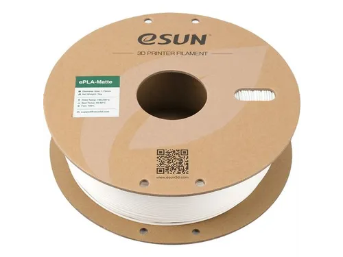 eSUN 3D printer Filament ePLA-Matte 1,75mm Melk Wit 1kg