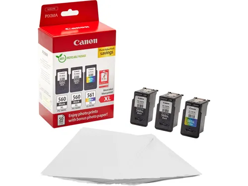 photo value pack 2x PG-560XL + 1x CL-561XL, 3712C012, 4 kleuren