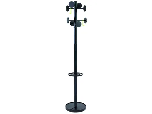 Stan 3 designkapstok grijs met 8 haken 175 cm met paraplubak