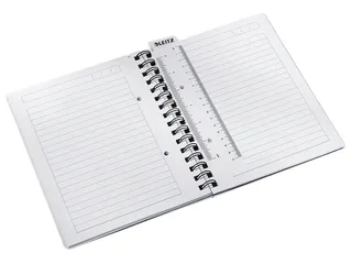 Notitieboek Leitz WOW A5 spiraal PP lijn roze - 4