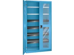 vitrinekast HxBxD 1950x1000x580mm 6xStalen bodem RAL5012