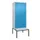 PBM-locker met bank,HxBxD 2120x800x815mm,2vak,vak B 400mm,draaigrendel