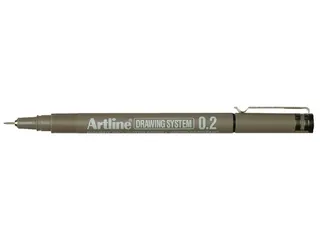 Fineliner Artline technisch 0.2mm zwart - 1