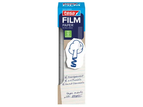 Tesa Plakband tesafilm papier 19mmx10m 8 rol