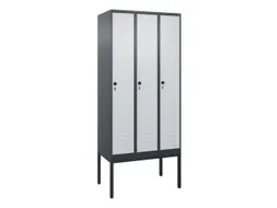 locker voor scheiding van kleding,HxBxD 2120x900x500mm,3vak