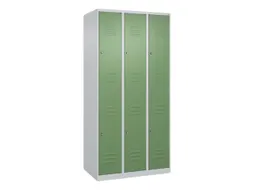 dubbeldekse locker,HxBxD 1850x900x500mm,3x2vak.,vak B 300mm,cil.-slot